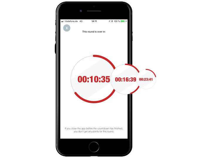 Focus — countdown screen